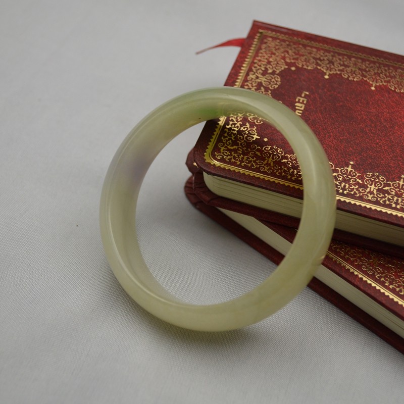 冰糯种黄加紫手镯